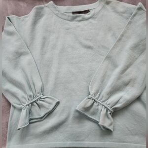 French Connection Sky Blue Knit Top